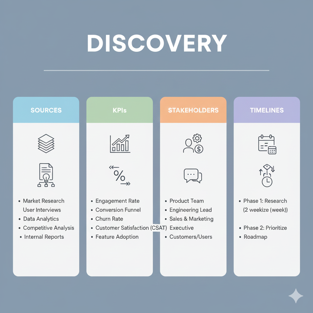 Discovery workshop with stakeholders